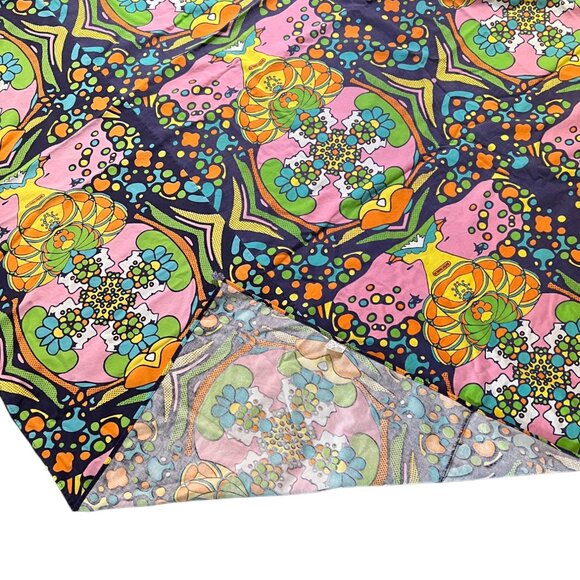 EXTREMELY RARE Vintage 1970s Peter Max Pop Art Bedspread/Tapestry, 99” x 79” - Picture 7 of 9